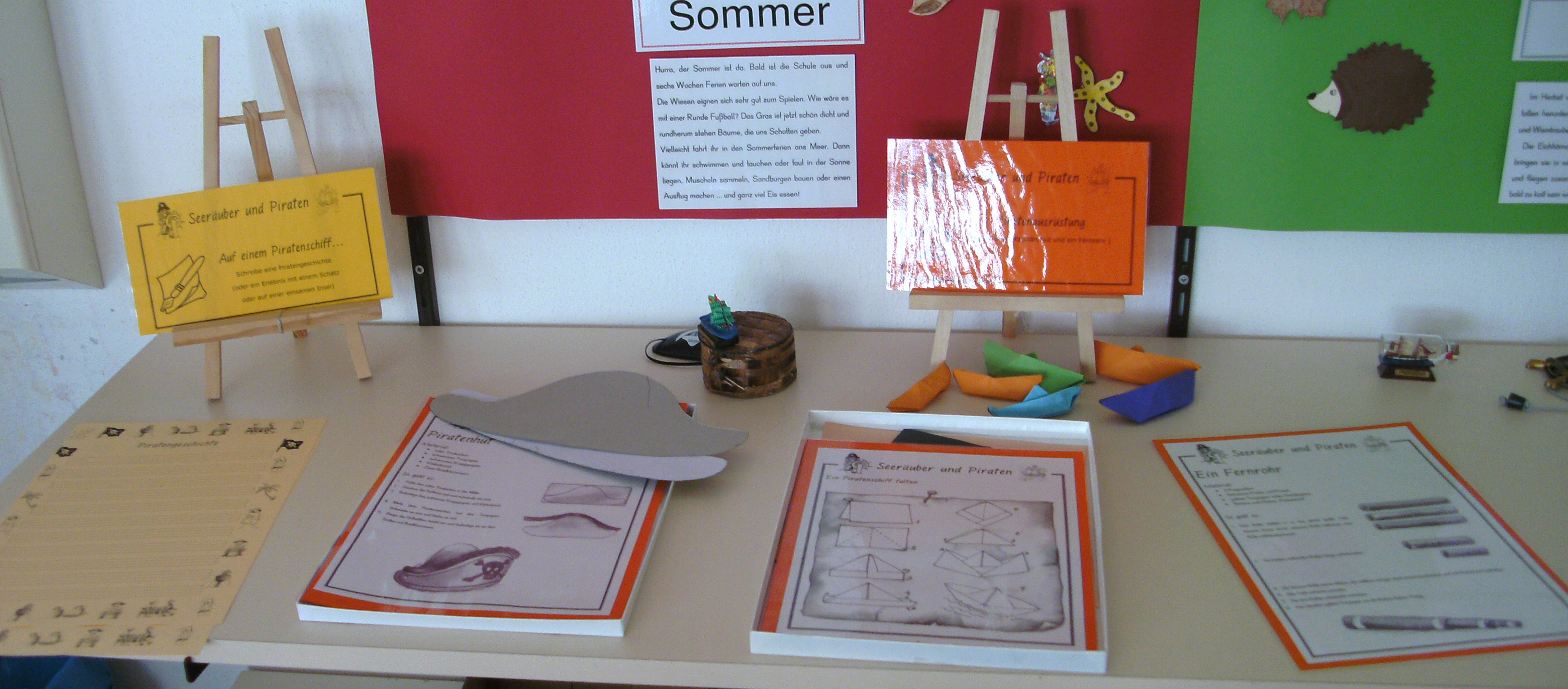 Schreib und Bastelideen zum Thema Piraten